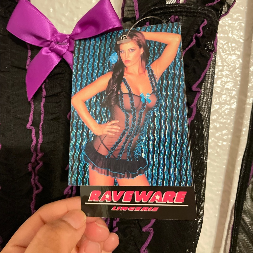 Raveware chemise and g-string